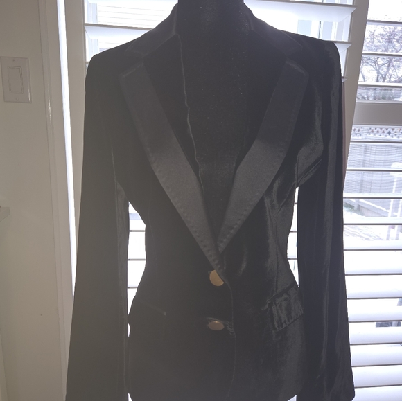 Dolce & Gabbana (D&G) velvet tuxedo blazer. EUC Size 42 - Picture 1 of 14